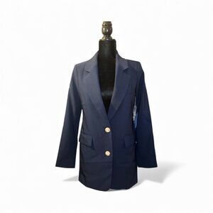 🔥 $139 VINCE CAMUTO Notch Collar Two-Button Blazer Jacket Women’s Sz 2 🔥